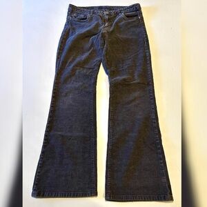 KUT From The Kloth Dark Grey Corduroy Farrah Baby Bootcut Jeans